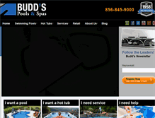 Tablet Screenshot of buddspools.com